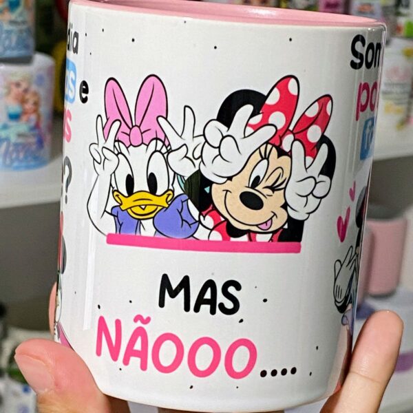 Estampa Caneca Pobres e Fofoqueiras Minnie & Margarida Migas