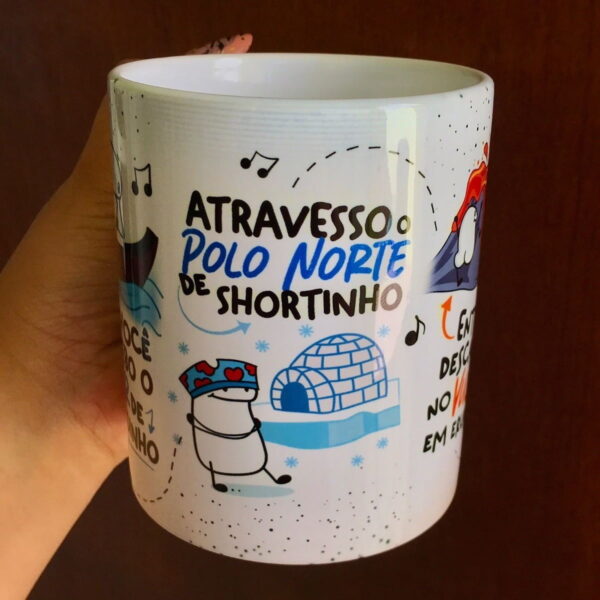 Estampa Caneca Por Você Eu Bebo O Mar De Canudinho Atravesso