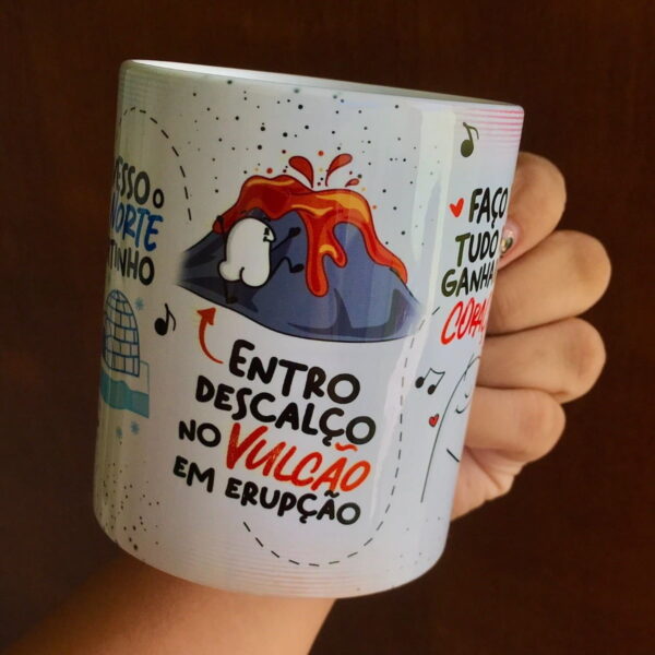 Estampa Caneca Por Você Eu Bebo O Mar De Canudinho Atravesso