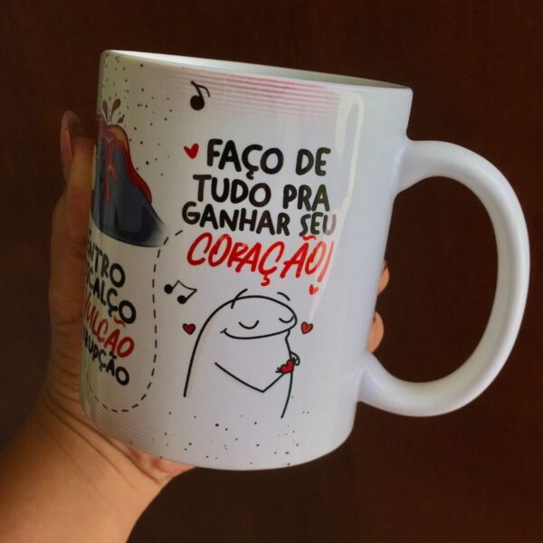 Estampa Caneca Por Você Eu Bebo O Mar De Canudinho Atravesso
