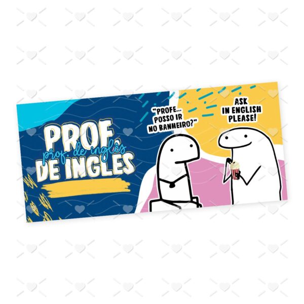 Estampa Caneca Prof. de Inglês Profissões Flork em Jpg