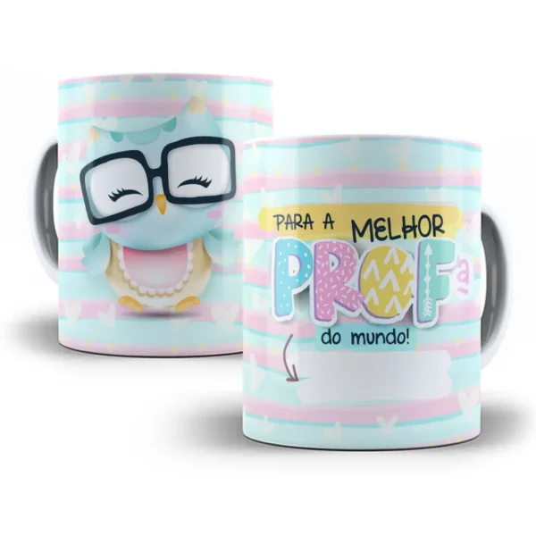 Estampa Caneca Professora Melhor Do Mundo