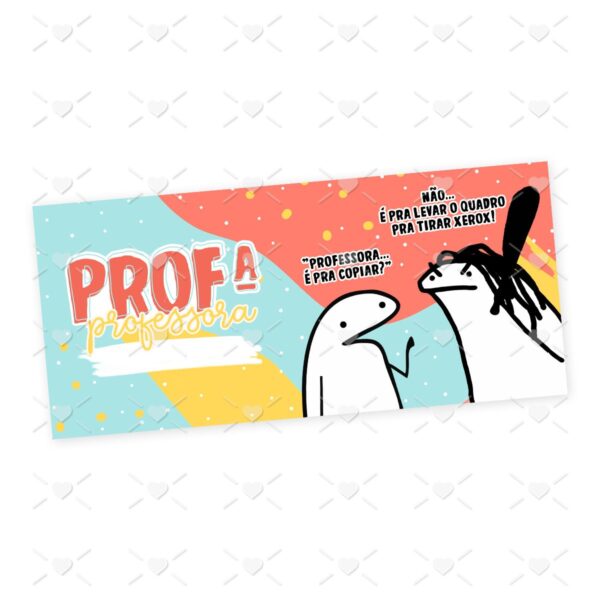 Estampa Caneca Professor(a) Profissões Flork em Jpg