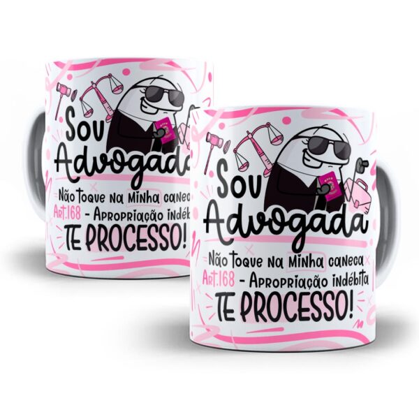 Estampa Caneca Profissão Advogado(a) Flork Frases Em Png