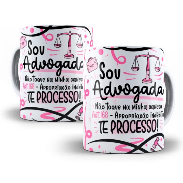 Estampa Caneca Profissão Advogado(a) Flork Frases Em Png
