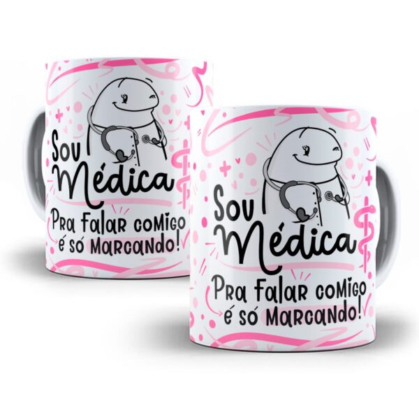 Estampa Caneca Profissão Médico(a) Flork Frases Em Png