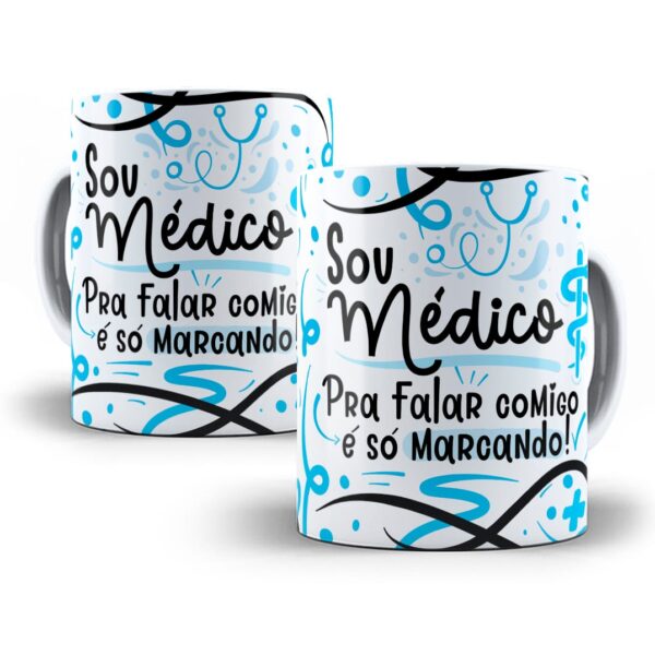 Estampa Caneca Profissão Médico(a) Flork Frases Em Png