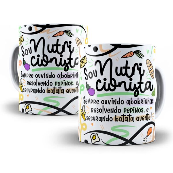 Estampa Caneca Profissão Nutricionista Flork Frases Em Png