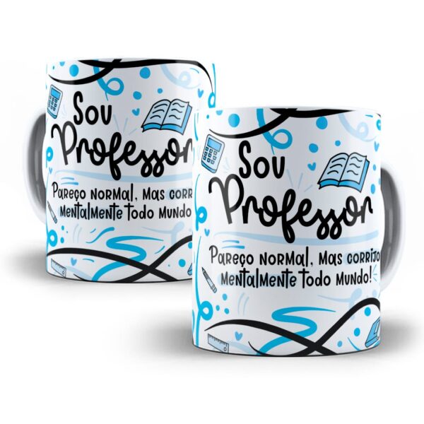 Estampa Caneca Profissão Professor(a) Flork Frases Em Png