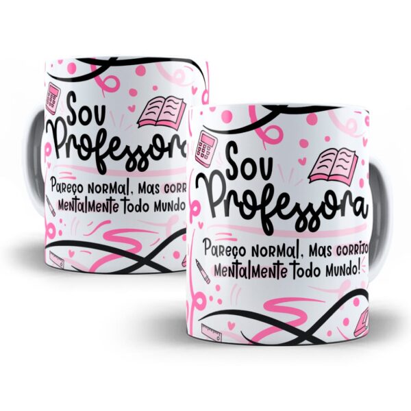 Estampa Caneca Profissão Professor(a) Flork Frases Em Png