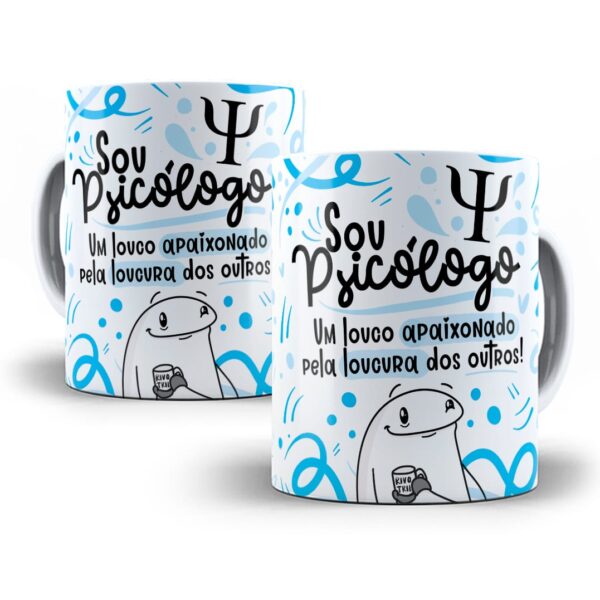 Estampa Caneca Profissão Psicólogo(a) Flork Frases Em Png