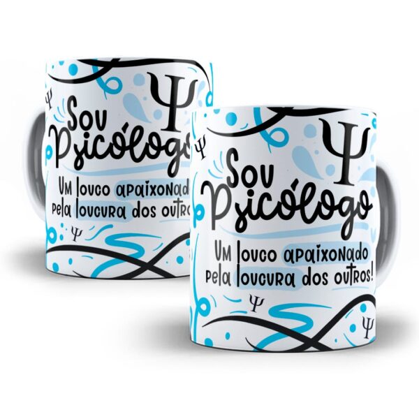 Estampa Caneca Profissão Psicólogo(a) Flork Frases Em Png