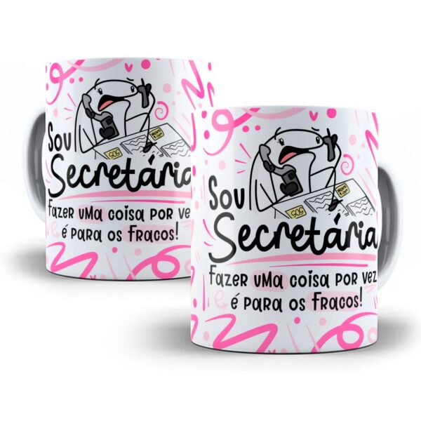 Estampa Caneca Profissão Secretário(a) Flork Frases Em Png