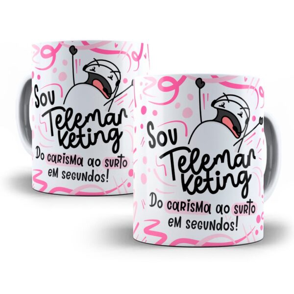 Estampa Caneca Profissão Telemarketing Flork Frases Em Png