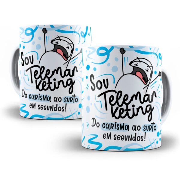 Estampa Caneca Profissão Telemarketing Flork Frases Em Png