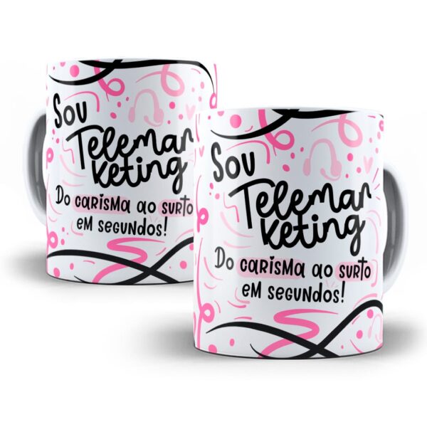 Estampa Caneca Profissão Telemarketing Flork Frases Em Png