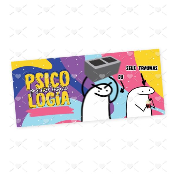 Estampa Caneca Psicologia Profissões Flork em Jpg