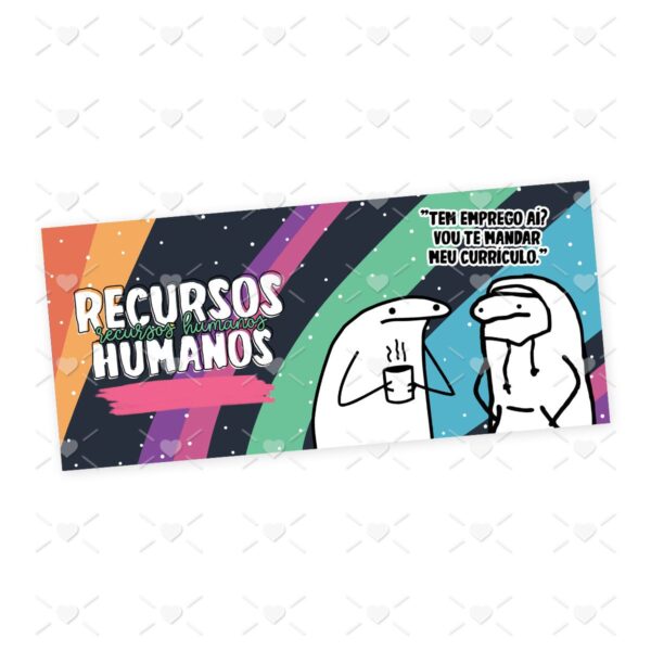 Estampa Caneca Recursos Humanos Profissões Flork em Jpg