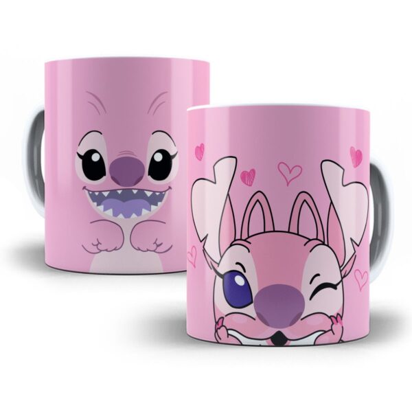 Estampa Caneca Stich E Angel Sublimacao We Love Stitch 3