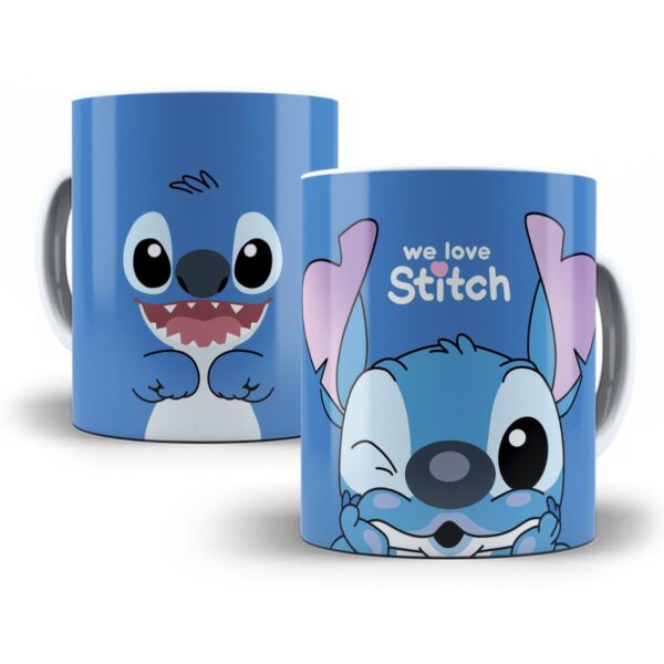 Estampa Caneca Stich E Angel Sublimacao We Love Stitch 4