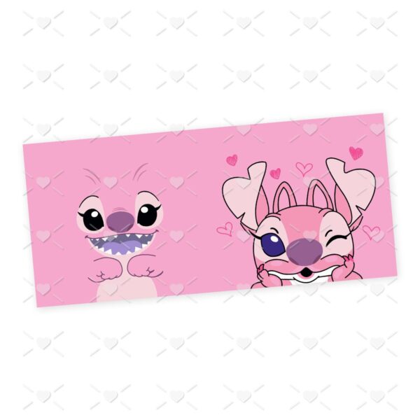 Estampa Caneca Stich E Angel Sublimacao We Love Stitch
