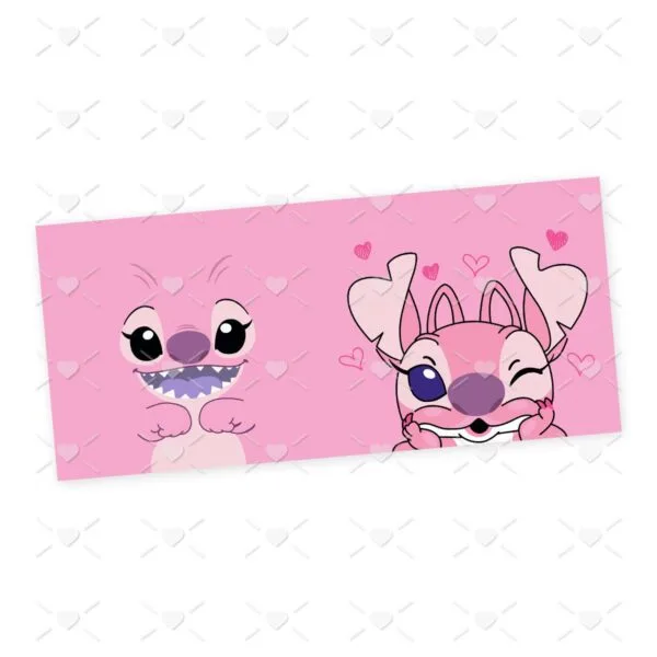 Estampa Caneca Stich E Angel Sublimacao We Love Stitch