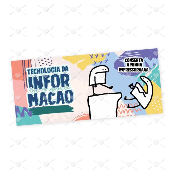 Estampa Caneca Tecnologia da Informação T.I. Profissão Flork