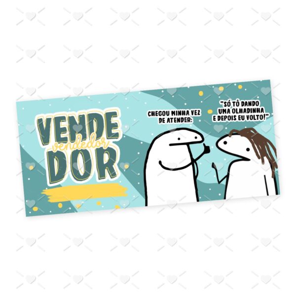 Estampa Caneca Vendedor(a) Profissões Flork em Jpg