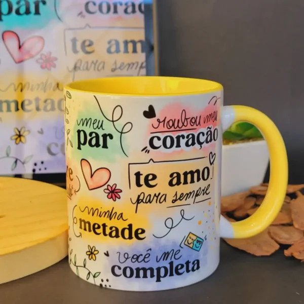 Estampa Frases de Amor para Caneca - JPG