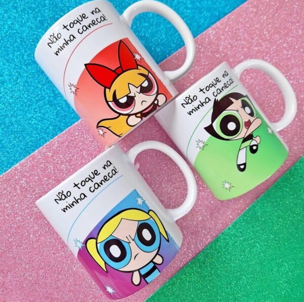 estampa para caneca meninas super poderosas sublimacao em canecas