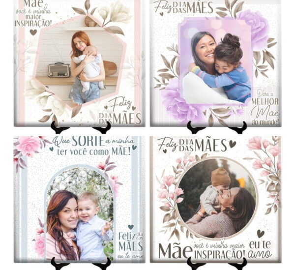 Estampas Azulejo Floral Dia Das Mães Editáveis Em Corel Draw