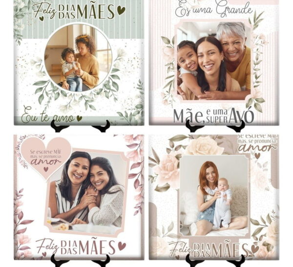 Estampas Azulejo Floral Dia Das Mães Editáveis Em Corel Draw