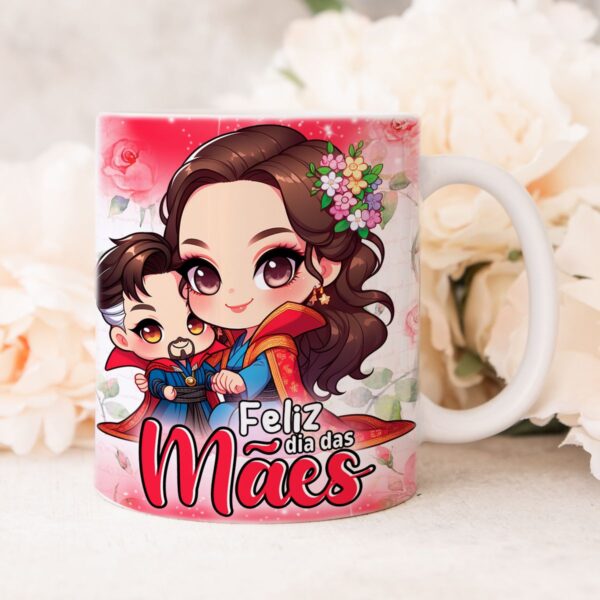 Estampas Caneca Dia das Mães Heróis Marvel + Ilustrações Png