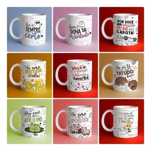 Estampas Caneca Dia Dos Namorados Flork Ilustrações E Frases