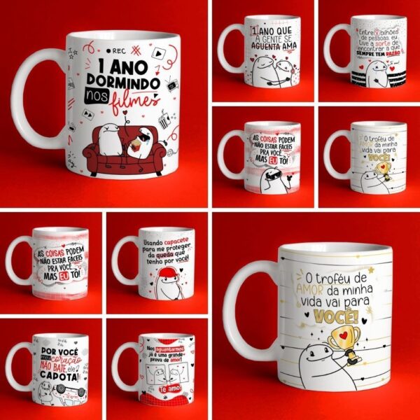 Estampas Caneca Dia Dos Namorados Flork Ilustrações E Frases