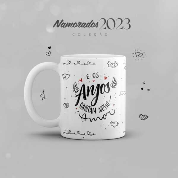 Estampas Caneca Dia Dos Namorados Frases Românticas Amor
