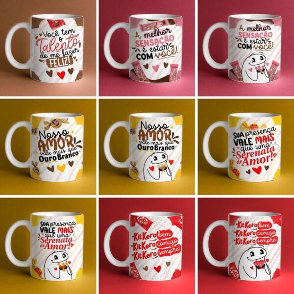 Estampas Caneca Flork Páscoa Artes Personalizados Sublimação