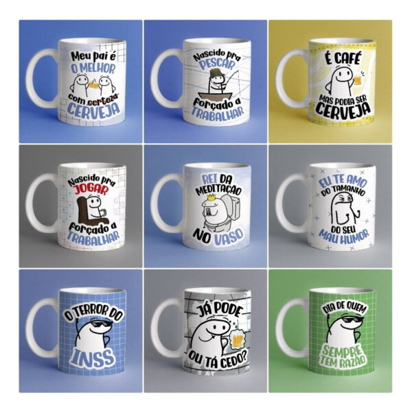 Estampas Caneca Flork Super Pai Pdf Editável Em Corel Draw