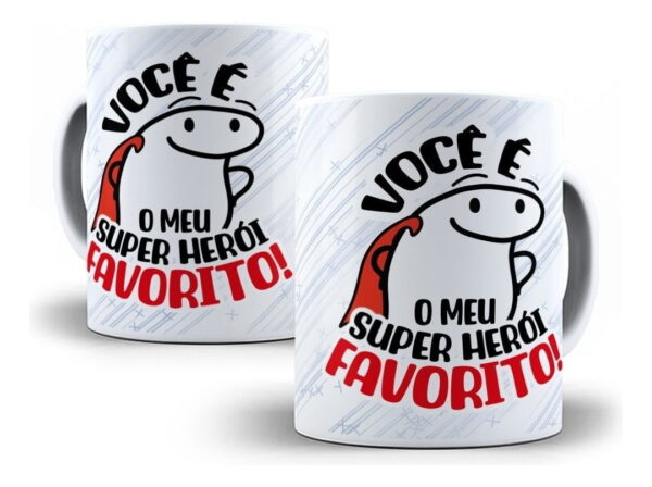 Estampas Caneca Flork Super Pai Pdf Editável Em Corel Draw
