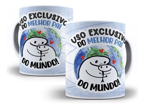 Estampas Caneca Flork Super Pai Pdf Editável Em Corel Draw