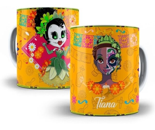 Estampas Caneca Halloween Princesas Fantasma Photoshop Psd