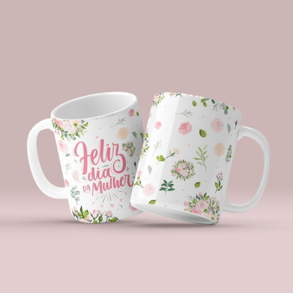 Estampas Caneca Mulher 2023 Ilustrações Delicadas + Frases