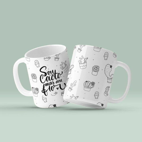 Estampas Caneca Mulher 2023 Ilustrações Delicadas + Frases