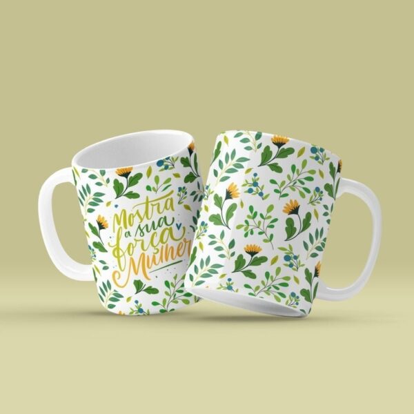 Estampas Caneca Mulher 2023 Ilustrações Delicadas + Frases