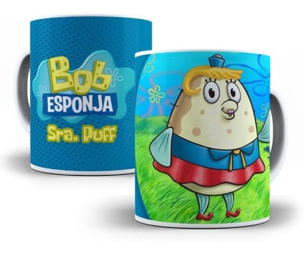 Estampas Caneca Personagem Bob Esponja Crianças Infantil