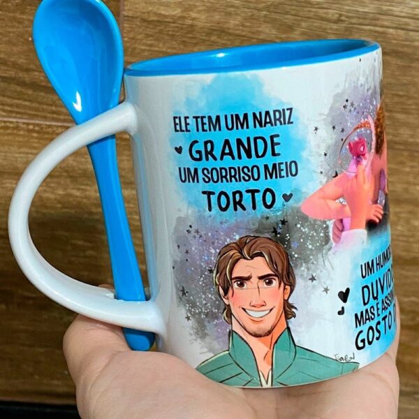 Estampas Caneca Sorriso Torto Enrolados Ele E Ela Sublimação