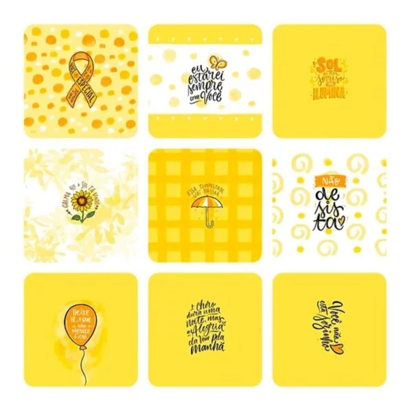 Estampas Setembro Amarelo P/ Caneca E Balinha Frases Png