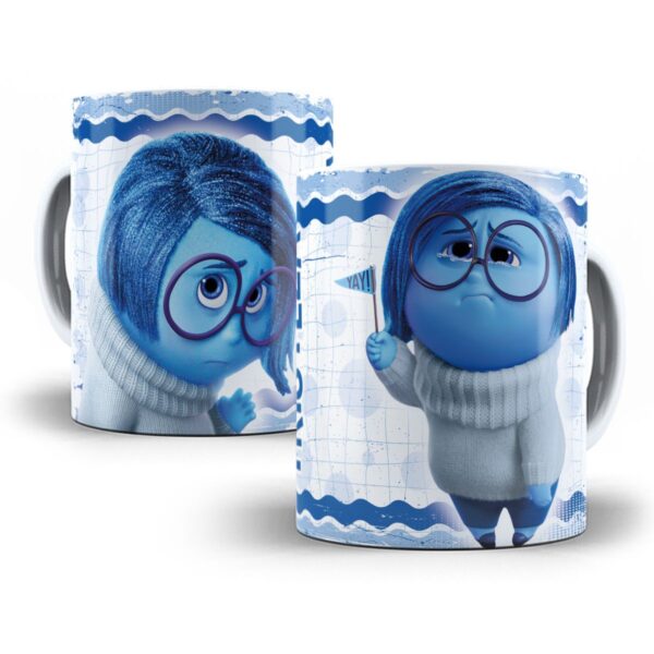 Estampas Sublimação Caneca Divertida-Mente Tristeza Alegria - Imagem 5
