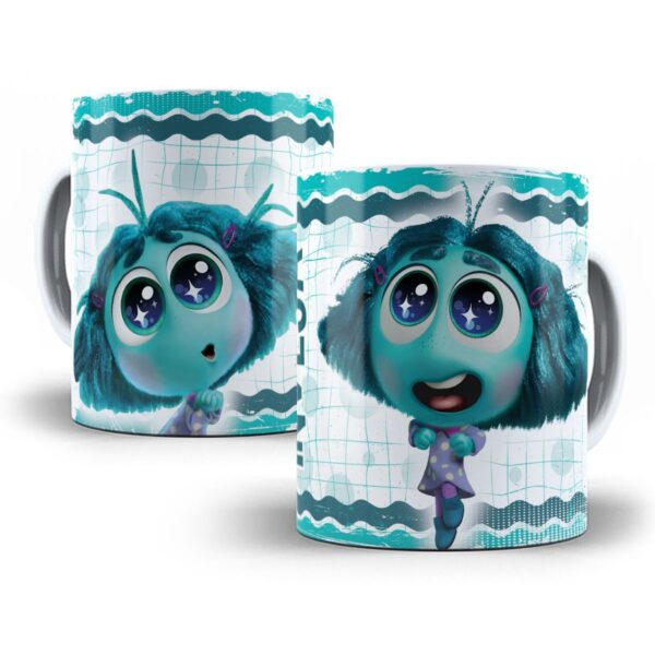 Estampas Sublimação Caneca Divertida-Mente Tristeza Alegria - Imagem 4