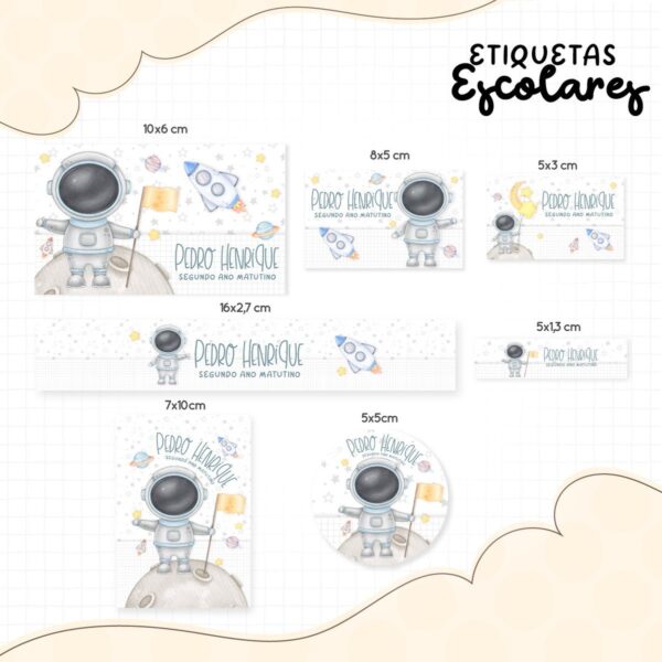 etiqueta escolar astronauta 01 arquivo digital etiqueta astronauta